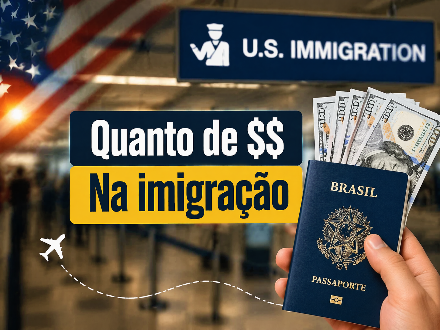 precisa levar dinheiro para os eua