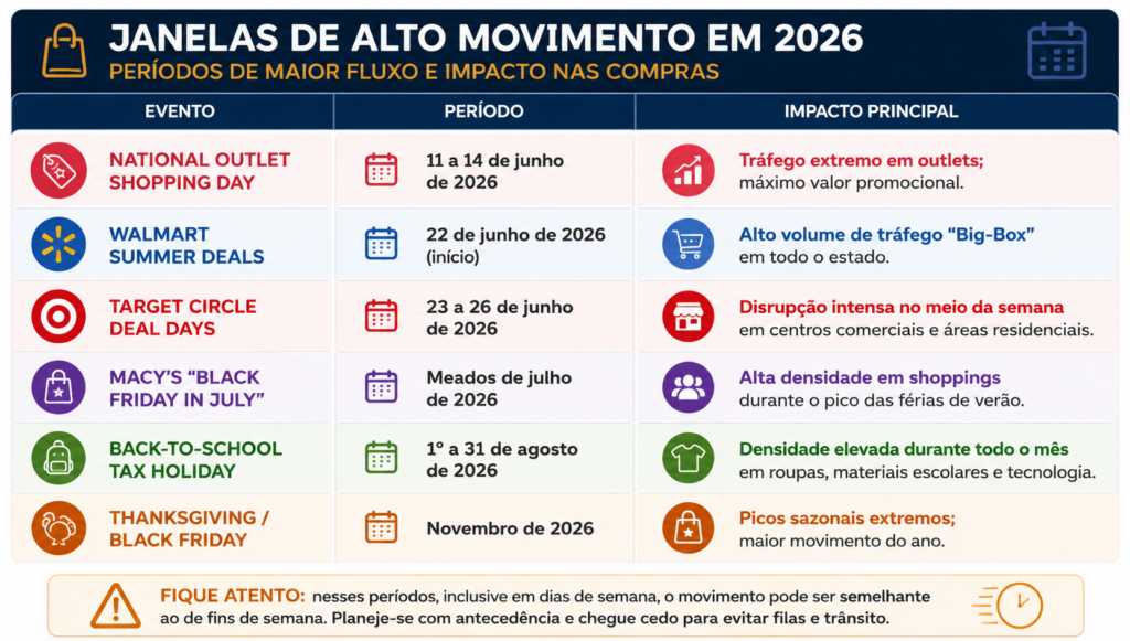 Compras em Orlando - Fases de Movimento