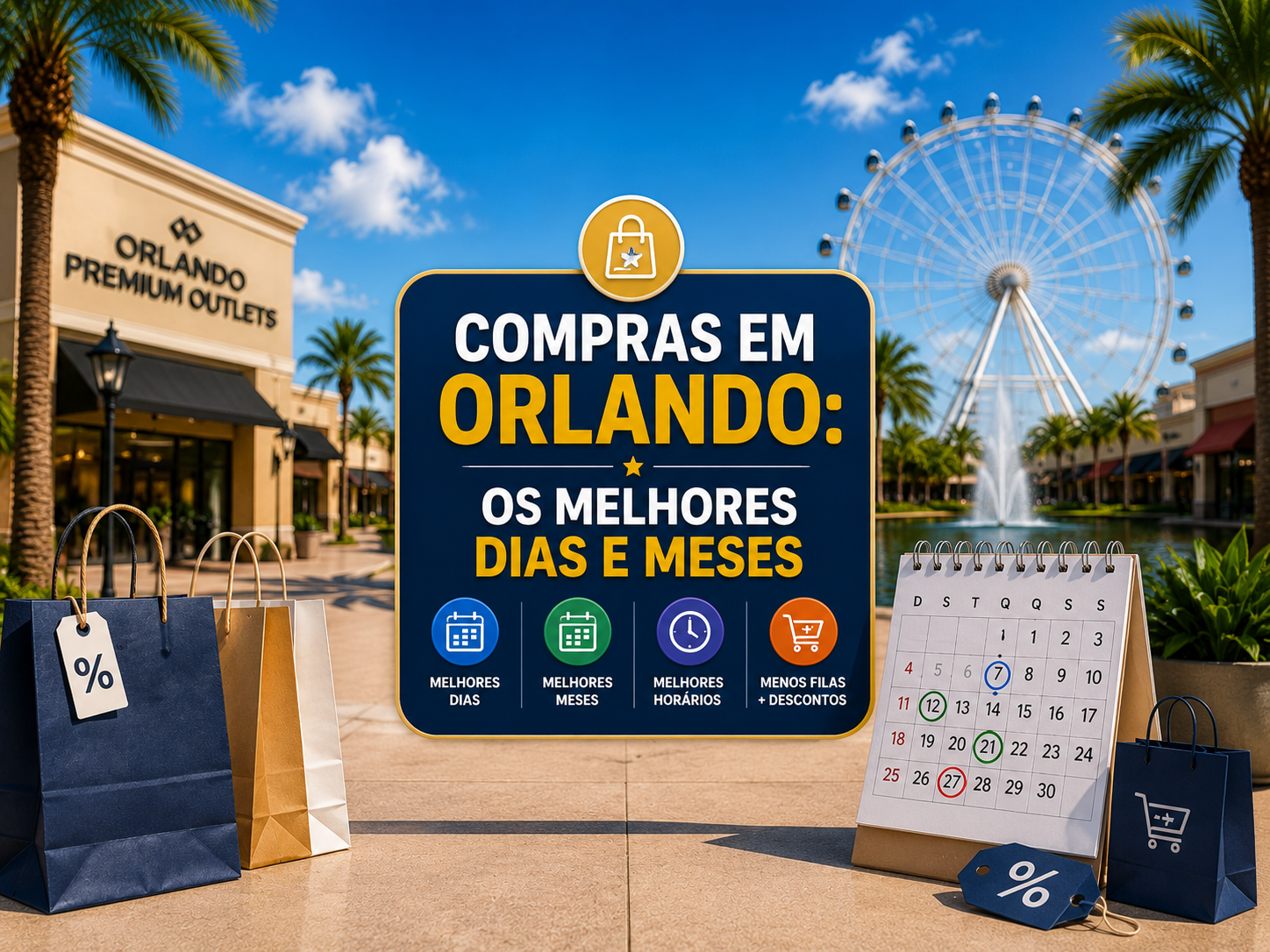 Compras em Orlando Melhores dias e meses